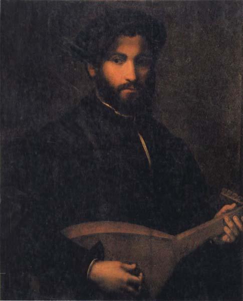 CAMPI, Giulio Portrait of a Gentleman with Mandolin France oil painting art